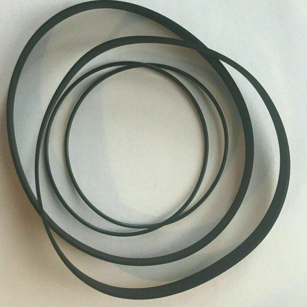 NEW 2 Replacement BELT SET for FISHER DUAL CASSETTE Player Deck CR-W46