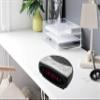 HANNLOMAX HX-137CR Alarm Clock Radio, AM/FM, 0.9 Red LED Display (Black) view 4