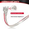 RED WOLF Door Speaker Wiring Harness Adapter 2 PCS Replacement for 2002-2019 Jeep Wrangler JK, Chrysler, Dodge Vehicles Install Aftermarket Front Rear Door Speaker Wire Cable Plug Connector view 3