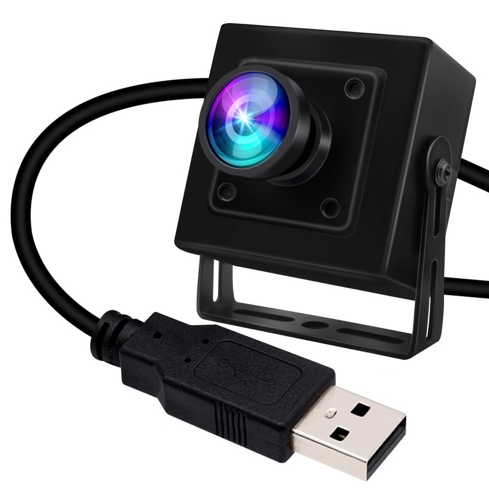 4K USB Camera with 170degree Fisheye Lens HD Video Audio Webcam High Speed Wide Angle PC Camera IMX317 USB with Camera for Computer Mini UVC USB2.0 Web Camera for Laptop Jetson Nano Raspberry Pi
