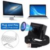 4K USB Camera with 170degree Fisheye Lens HD Video Audio Webcam High Speed Wide Angle PC Camera IMX317 USB with Camera for Computer Mini UVC USB2.0 Web Camera for Laptop Jetson Nano Raspberry Pi view 3