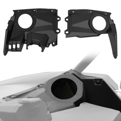 A & UTV PRO 6.5 Inch Front Dash Speaker Pods & Enclosure Panels for 2017-2024 2025 Can Am Maverick X3/X3 Max, Compatible with Can Am X3 Sound System, Dash Speaker Panels & Dash Kit