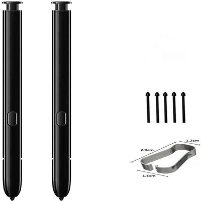 2PCS Galaxy Note 10 S Pen (Without Bluetooth) Replacement for Samsung Galaxy Note 10/10 Plus/10+, Note 10 Plus Stylus Pen Replacement + Tips/Nibs (Black*2)