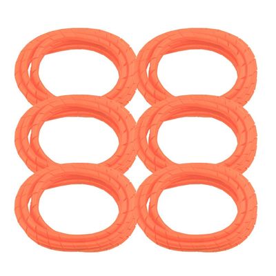 6PK BarberMate Premium 8 Foot Cord Cover Prevents Tangling - Orange
