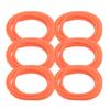 6PK BarberMate Premium 8 Foot Cord Cover Prevents Tangling - Orange