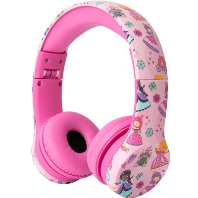 Snug Play+ Kids Headphones Volume Limited 93dB for Safe Listening Foldable, Durable Headphones for Toddlers, Boys & Girls Tangle-Free Cord Ideal for Travel, School, Tablets - Princess