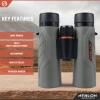 Athlon Optics 10x42 Neos G2 HD Binoculars with Eye Relief for Adults and Kids, High-Powered Binoculars for Hunting, Birdwatching, and More view 3