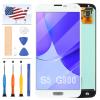 AMOLED Material Screen Replacement for Samsung Galaxy S5 G900 G900A G900P G900V G900T G900R4 G900F G900H LCD Display Touch Assembly Matrix Replacement Parts Sensor Digitizer Glass Kit (AMOLED White) view 1