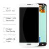 AMOLED Material Screen Replacement for Samsung Galaxy S5 G900 G900A G900P G900V G900T G900R4 G900F G900H LCD Display Touch Assembly Matrix Replacement Parts Sensor Digitizer Glass Kit (AMOLED White) view 2