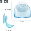 Razor Holder for Shower Suction Cup, 2 Pack, 2.36x2", Transparent Blue view 2
