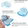 Razor Holder for Shower Suction Cup, 2 Pack, 2.36x2", Transparent Blue view 3
