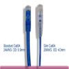 SF Cable 15ft Cat 6A UTP Slim Ethernet Network Booted Cable 28 awg Network Cable RJ45 Connectors - Blue view 2