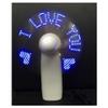 WATOS LED Fan, Mini USB Strong Handheld Fan LED Neon Glow Light-up Message Fan Personal Portable Battery Powerful Fan Party Favor view 1