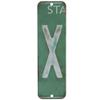Antique Retro License Plate Indiviidual Alphabet Monogram Wall Letters Use with Wall Mounted Mailboxes, Mancave, Garage Spell Name or Initials Unique Nursery to Teenagers Room (X) view 1