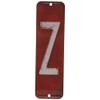 Antique Retro License Plate Indiviidual Alphabet Monogram Wall Letters Use with Wall Mounted Mailboxes, Mancave, Garage Spell Name or Initials Unique Nursery to Teenagers Room (Z) view 1