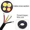 16 Gauge 4 Conductor Tinned Copper Electrical Wire Stranded PVC Audio Power Cable Speaker Wire (Red & Black & Yellow & White) 16AWG-4C-80FT view 4