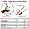 16 Gauge 5 Conductor Tinned Copper Electrical Wire Stranded PVC Audio Power Cable Speaker Wire (Red & Black & Yellow & White & Green) 16AWG-5C-25FT view 3