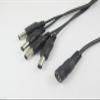 Connector and Terminal 5.5mm x2.1mm DC Female to 4 Male 2.1mm Power Splitter Jack Cable for CCTV Camera view 1