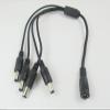 Connector and Terminal 5.5mm x2.1mm DC Female to 4 Male 2.1mm Power Splitter Jack Cable for CCTV Camera view 2