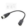 Connector and Terminal DIN5 at Male to Mini DIN6 MDIN6 PS/2 Female PC Mac Keyboard Adapter Converter 6" view 2
