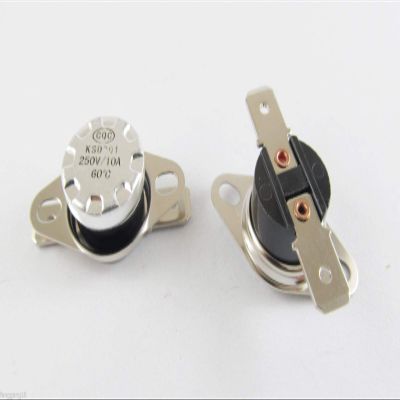 Connector and Terminal 5pcs KSD301 Temperature Controlled Switch Thermostat 60C N.O. Normal Open