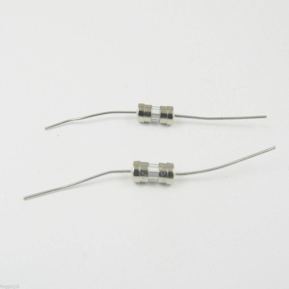 Connector and Terminal 10pcs Glass Tube Fuse Axial Leads 3.6 x 10mm 4A 4Amps Fast Quick Blow 250V