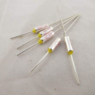 Connector and Terminal 10pcs Microtemp Thermal Fuse 100C 100 Degree TF Cutoff Cut-Off 10A AC 250V New