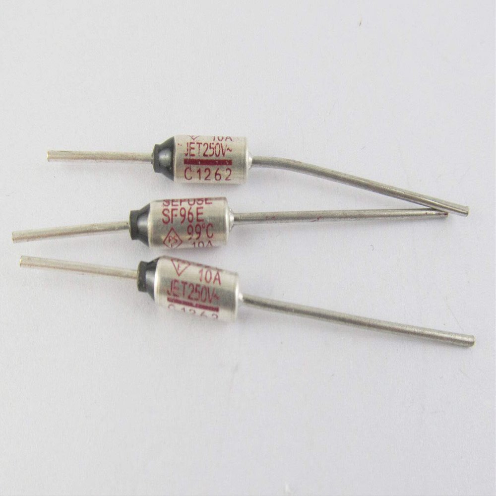 Connector and Terminal 5Pcs Microtemp Thermal Fuse 99C 99 Degree TF Cutoff SF96E 10A AC 250V New