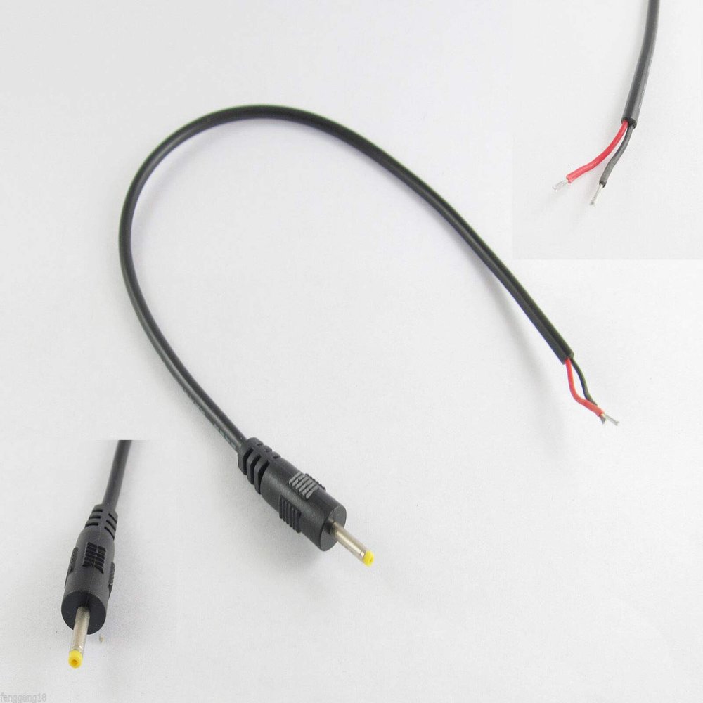 Connector and Terminal 5X CCTV DC Power Tip Plug Connector 2.5 x 0.7mm Male Socket with Cord Cable 30cm