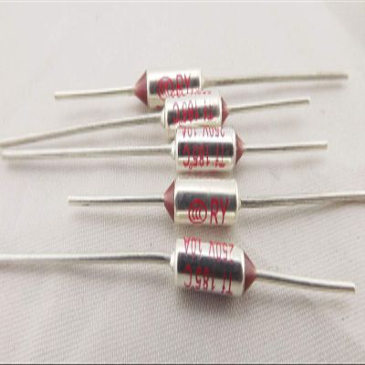 Connector and Terminal 10pcs Microtemp Thermal Fuse 185C 185 Degree TF Cutoff Cut-Off 10A AC 250V