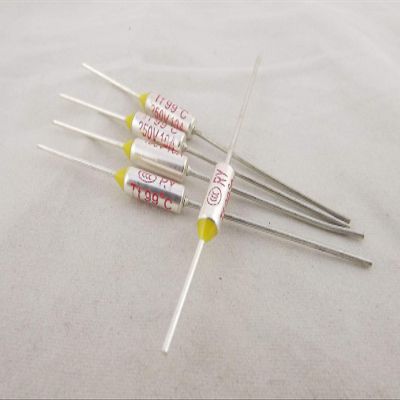 Connector and Terminal 5pcs Microtemp Thermal Fuse 99C 99 Degree TF Cutoff Cut-Off 10A AC 250V New