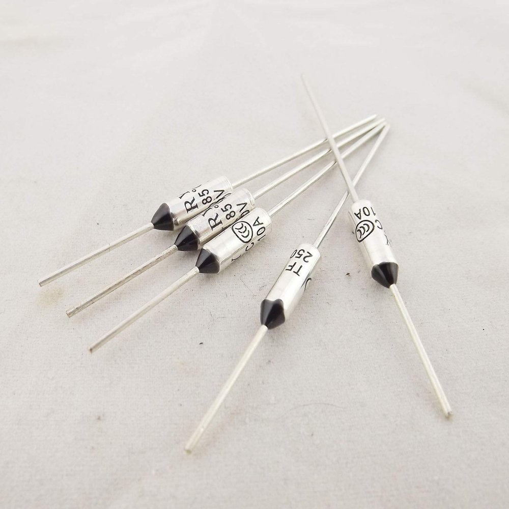 Connector and Terminal 5pcs Microtemp Thermal Fuse 85C 85 Degree TF Cutoff Cut-Off 10A AC 250V New