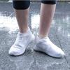 Waterproof Shoes Covers Silicone Reusable Wear-Resistant Anti-Slip Overshoe Foldable Galoshes Shoe Protectors Rain Boots for Men Women Kids (Small, White) view 3