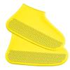 Waterproof Shoes Covers Silicone Reusable Wear-Resistant Anti-Slip Overshoe Foldable Galoshes Shoe Protectors Rain Boots for Men Women Kids (Large, Yellow) view 1