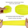 Waterproof Shoes Covers Silicone Reusable Wear-Resistant Anti-Slip Overshoe Foldable Galoshes Shoe Protectors Rain Boots for Men Women Kids (Large, Yellow) view 4