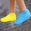 Waterproof Shoes Covers Silicone Reusable Wear-Resistant Anti-Slip Overshoe Foldable Galoshes Shoe Protectors Rain Boots for Men Women Kids (Small, Pink) view 2