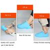 Waterproof Shoes Covers Silicone Reusable Wear-Resistant Anti-Slip Overshoe Foldable Galoshes Shoe Protectors Rain Boots for Men Women Kids (Small, Black) view 4