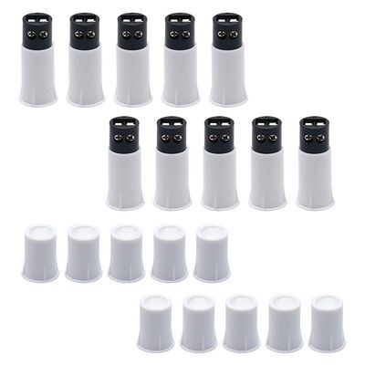 Augiimor 10Sets MC-33C Recessed Alarm Magnetic Reed Switch Door Window Security System NC Normally Open Door Sensor for Door and Window Sensor