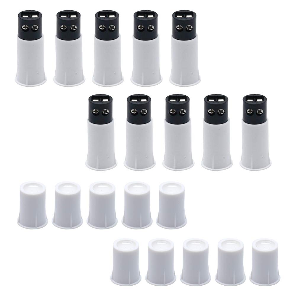 Augiimor 10Sets MC-33C Recessed Alarm Magnetic Reed Switch Door Window Security System NC Normally Open Door Sensor for Door and Window Sensor