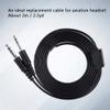 Bindpo Aviation Headset Cable, 2m/2.2yd Aviation Headphone DIY Cord Replacement with 3/16Inch Microphone (PJ-068) and 1/4Inch (PJ-055) Speaker Dual GA Plug view 3