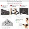 Barkan 40'' Long TV Wall Mount, 13-83 inch Dual Arm Full Motion Articulating - 4 Movement Flat/Curved Screen Bracket, Holds up to 110lbs, Extra Stable, Fits LED OLED LCD view 4