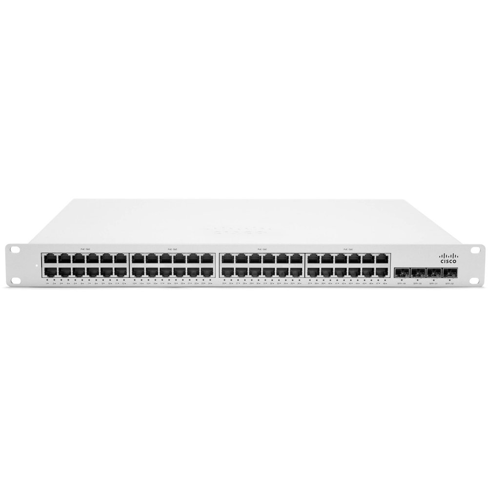 Cisco Meraki MS350-48FP-HW 48-Port PoE Cloud Managed Gigabit Switch [Unclaimed & No License] (Renewed)