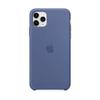 Apple iPhone 11 Pro Max Silicone Case - Slim Fit, Wireless Charging Compatible, Water Resistant - Linen Blue view 1