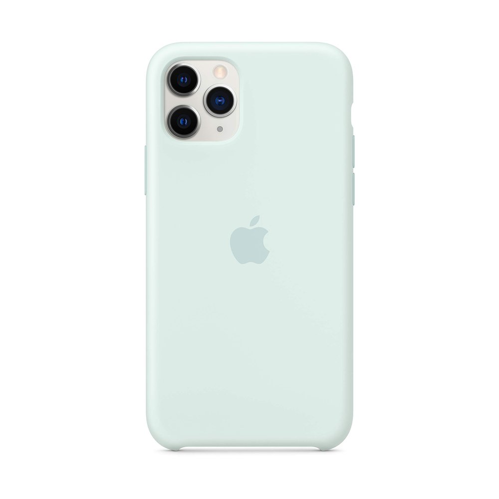 Apple iPhone 11 Pro Seafoam Silicone Case - Slim Fit, Wireless Charging Compatible, Water Resistant