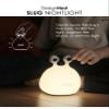 DesignNest Slug Night Light, LED Soft Silicone Touch Control Lamp, Dimmable, Auto Off Timer, Rechargeable, Sleep Aid, 80H+ Long, Squishy Night Light Toy, Kids, Toddler, Nursery, Bedroom, Gift view 3