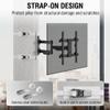 CondoMounts CLMTVA1144 Full Motion Small Pillar | Gazebo TV Mount | Round & Square TV Post Mount | NO Drill | Holds 80lbs | Fits 32-in. to 70-in. | Fits 4-in. to 12-in. Post | White Strap view 4