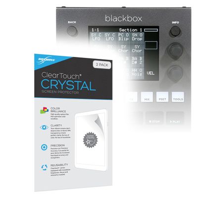 BoxWave Screen Protector Compatible with 1010music Blackbox - ClearTouch Crystal (2-Pack), HD Film Skin - Shields from Scratches