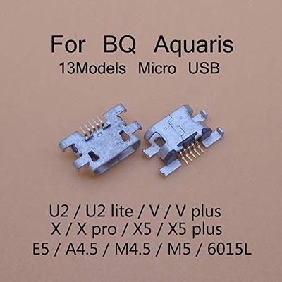 Davitu Electrical Equipments Supplies - 10pcs Power Charging Port Replacement Mini Micro USB Socket Plug Connector For BQ Aquaris U2 U2 lite V V plus X X PRO - (Color: for BQ E5 4G)