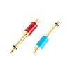 Davitu Electrical Equipments Supplies - 2pcs/Pack Mono 6.35mm 1/4" Male To RCA Female Socket Audio Connector TS Audio Converter Plug 6.5mm to RCA Jack - (Color: RED) view 1
