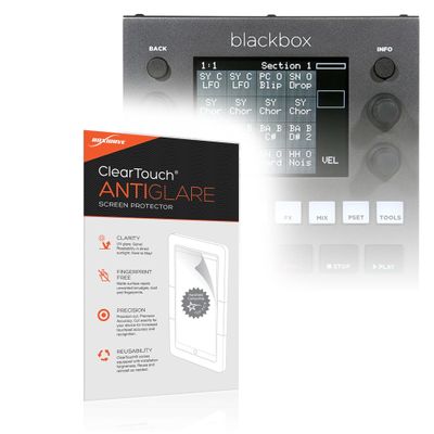 BoxWave Screen Protector Compatible with 1010music Blackbox - ClearTouch Anti-Glare (2-Pack), Anti-Fingerprint Matte Film Skin